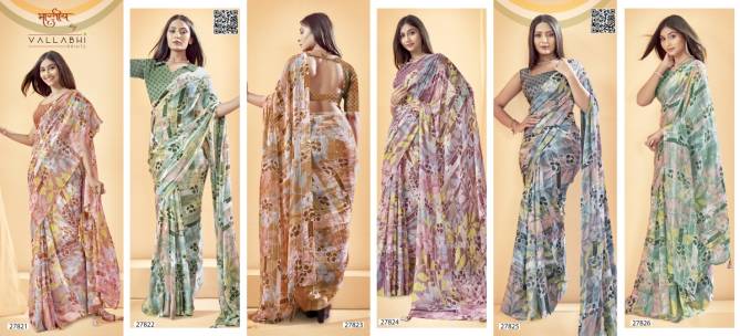 Sanchali Vol 4 By Vallabhi Daily Wear Printed Georgette Sarees Wholesale Shop In Surat